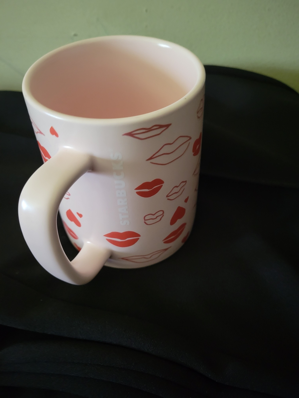 Starbucks Pink Lip Print Ceramic Mug
